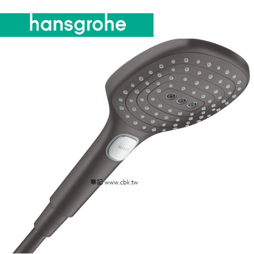 hansgrohe Raindance Select E 蓮蓬頭(毛絲黑) 26520-34  |SPA淋浴設備|蓮蓬頭、滑桿