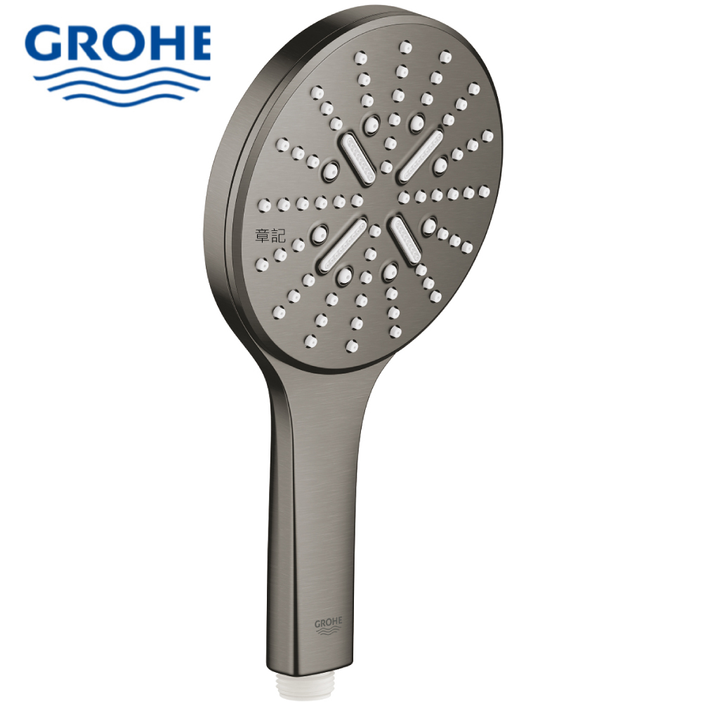 GROHE RAINSHOWER SMARTACTIVE 130 三段式蓮蓬頭(墨霧黑) 26574AL0  |SPA淋浴設備|蓮蓬頭、滑桿