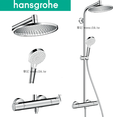 hansgrohe Crometta S 恆溫淋浴柱 27267  |SPA淋浴設備|淋浴柱