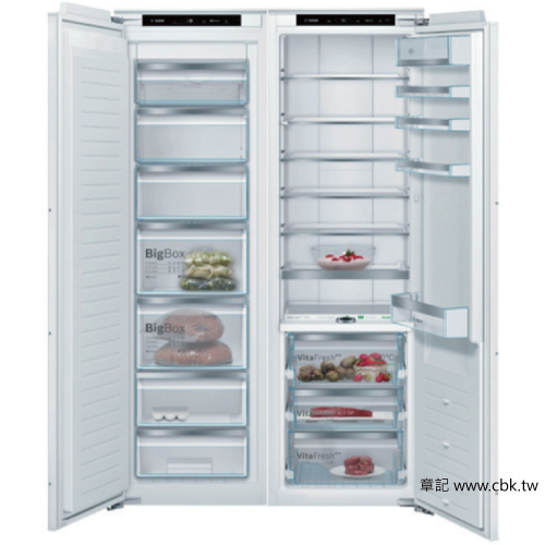 BOSCH 全嵌式對開式冰箱 BTWPRF16BP 【全省免運費宅配到府】  |廚房家電|冰箱、紅酒櫃