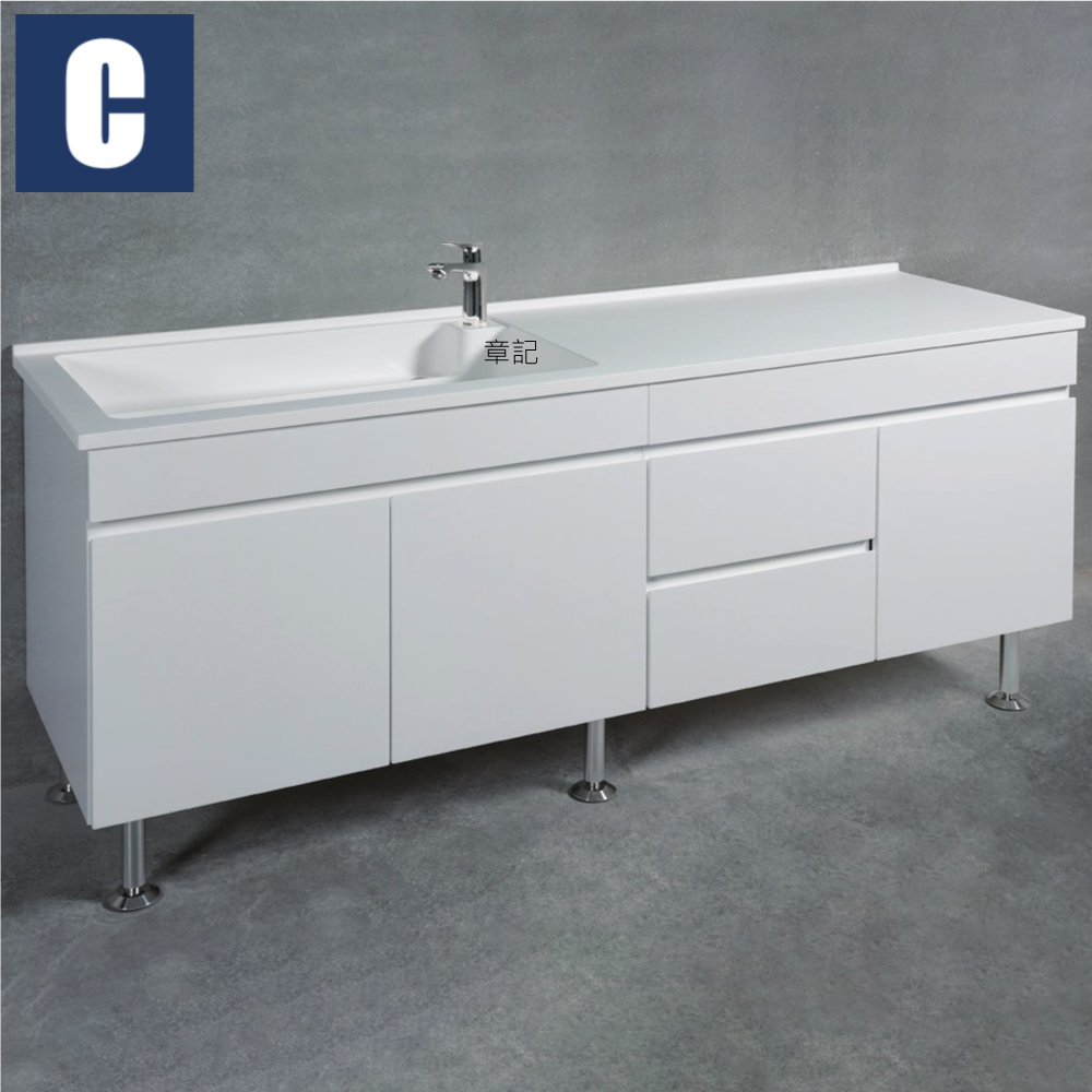 CBK 洗衣槽浴櫃組(180cm) CBK-JSD.B180L  |面盆 . 浴櫃|浴櫃
