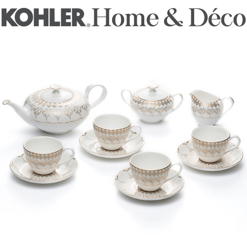 KOHLER Caravan 絲綢之路系列骨瓷下午茶具(7件組) CG-51120-NA  |廚具及配件|鍋具｜刀具｜餐具