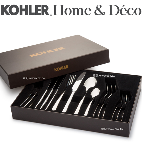 KOHLER 十六件式不鏽鋼餐具(現代系列) CG-52002-NA  |廚具及配件|鍋具｜刀具｜餐具