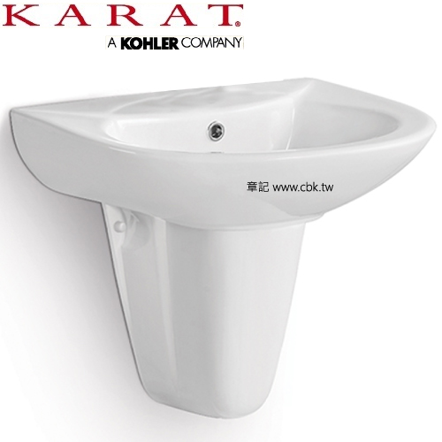 KARAT 短柱盆(52.5cm) K-1136_K-1536  |面盆 . 浴櫃|面盆