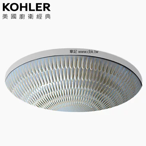 KOHLER Derring 波紋下嵌圓臉盆(44.2cm) K-17889-RL-RB3  |面盆 . 浴櫃|檯面盆