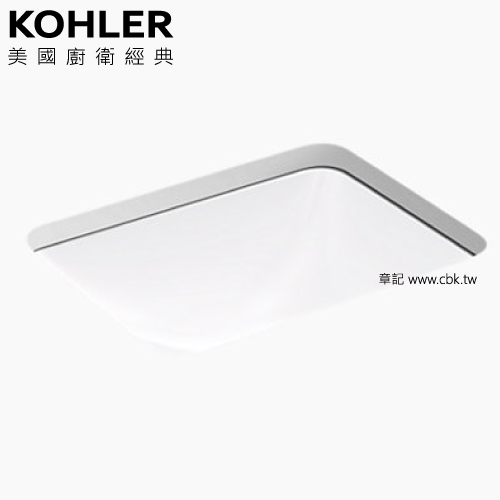 KOHLER Caxton 下嵌檯面盆(58cm) K-20414T-0  |面盆 . 浴櫃|檯面盆