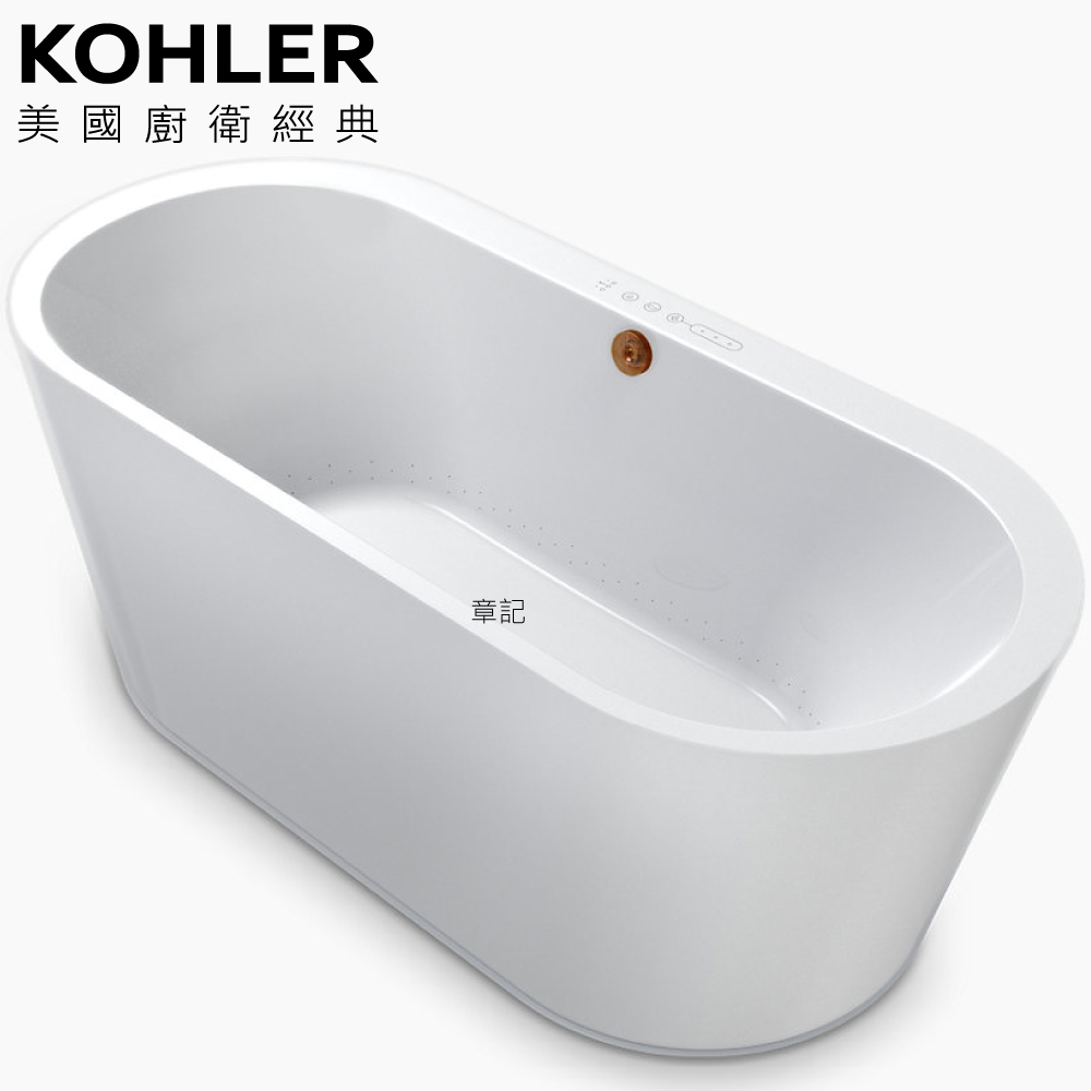 KOHLER EVOK 壓克力泡泡按摩浴缸(170cm) K-21351T-ACH-0  |浴缸|按摩浴缸