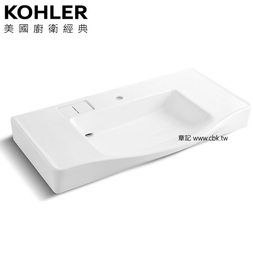 KOHLER Family Care 一體式檯面盆(100cm) K-22780T-1-0  |面盆 . 浴櫃|檯面盆