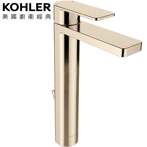 KOHLER Parallel 超高腳臉盆龍頭(法蘭金) K-23478T-4-AF  |面盆 . 浴櫃|面盆龍頭