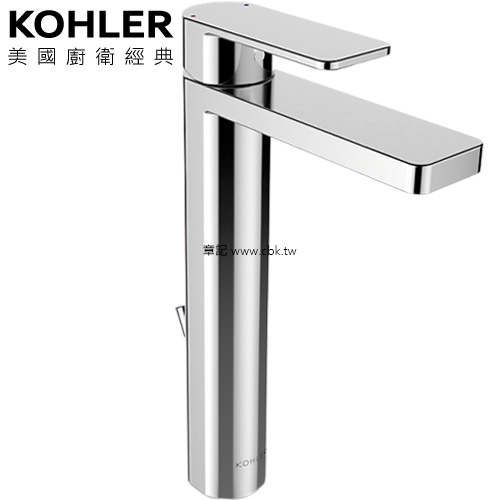 KOHLER Parallel 超高腳臉盆龍頭 K-23478T-4-CP  |面盆 . 浴櫃|面盆龍頭