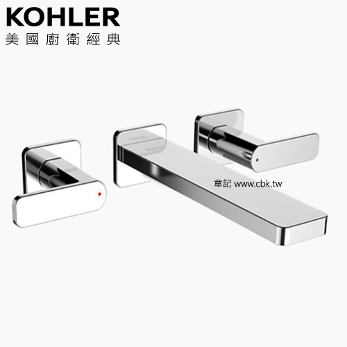 KOHLER Parallel 附牆浴缸龍頭 K-23491T-4-CP  |SPA淋浴設備|浴缸龍頭