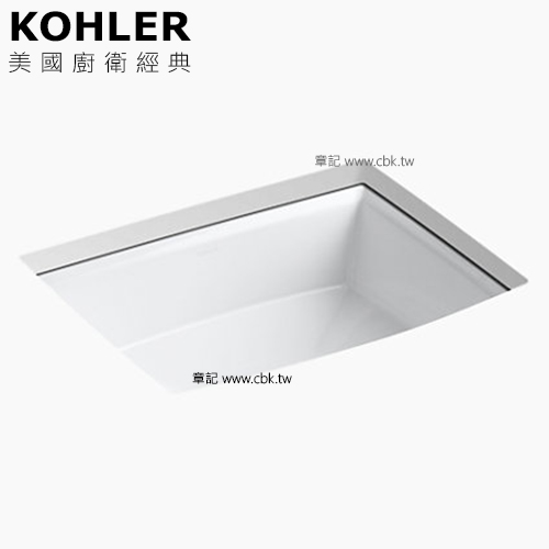 KOHLER Archer 下嵌檯面盆(49.8cm) K-2355T  |面盆 . 浴櫃|檯面盆