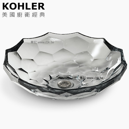 KOHLER Briolette 玻璃檯面盆(44.5cm) K-2373-B11  |面盆 . 浴櫃|檯面盆