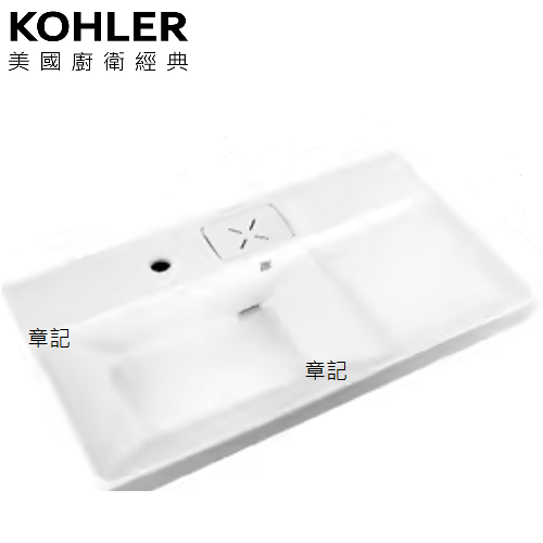 KOHLER MAXISPACE 2.0 檯面盆(80cm) K-24369T-1-0  |面盆 . 浴櫃|檯面盆