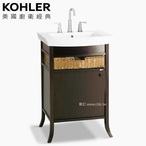 KOHLER Archer 浴櫃盆組(61cm) K-2358T-8-0_K-2449T-A-F2  |面盆 . 浴櫃|浴櫃