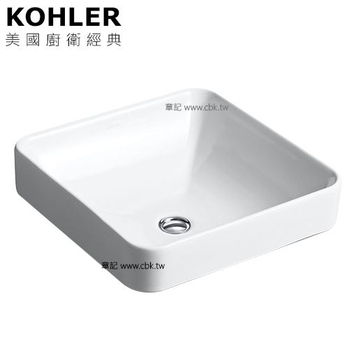 KOHLER Forefront 上嵌檯面盆(41.3cm) K-2661T-0  |面盆 . 浴櫃|檯面盆
