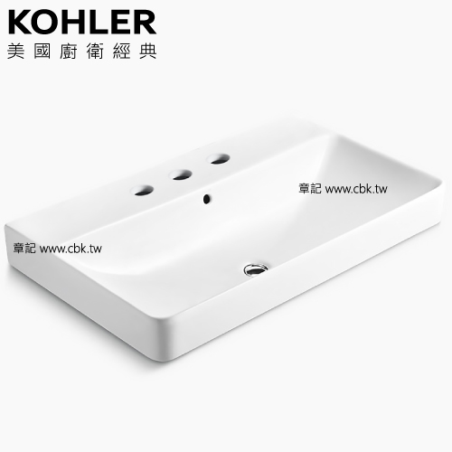 KOHLER Forefront 上嵌檯面盆(90cm) K-2749T-8-0  |面盆 . 浴櫃|檯面盆