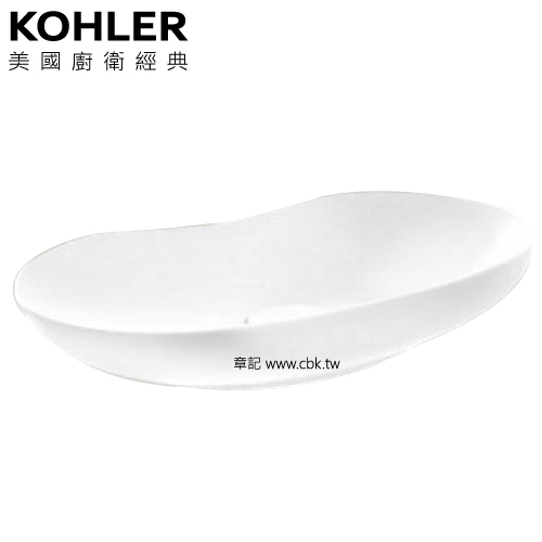 KOHLER Abrazo 綺美石獨立盆(58cm) K-2876T-0  |面盆 . 浴櫃|檯面盆