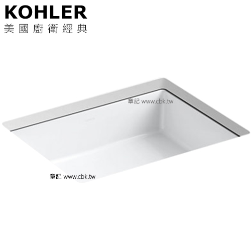 KOHLER Verticyl 下嵌檯面盆(50.3cm) K-2882-0  |面盆 . 浴櫃|檯面盆