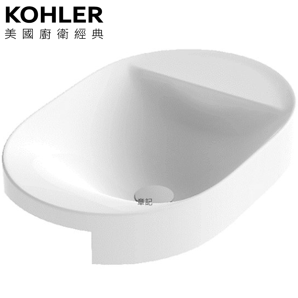 KOHLER Chalice 半嵌檯面盆(58cm) K-31704T-0  |面盆 . 浴櫃|檯面盆