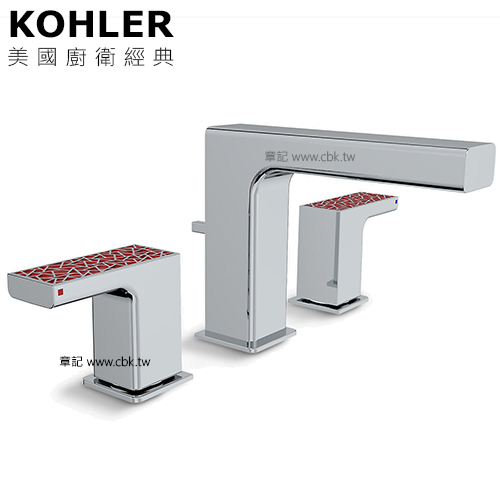 KOHLER Strayt 三件式臉盆龍頭 K-37331T-4DPR-CP  |面盆 . 浴櫃|面盆龍頭
