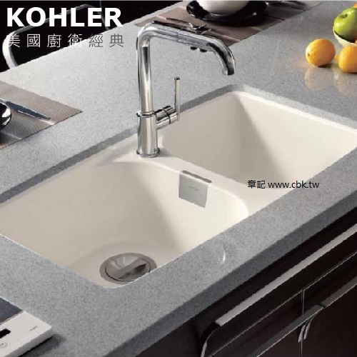 KOHLER Forte 人造石下嵌式水槽(80x45cm) K-45612T-1F-STA  |廚具及配件|水槽