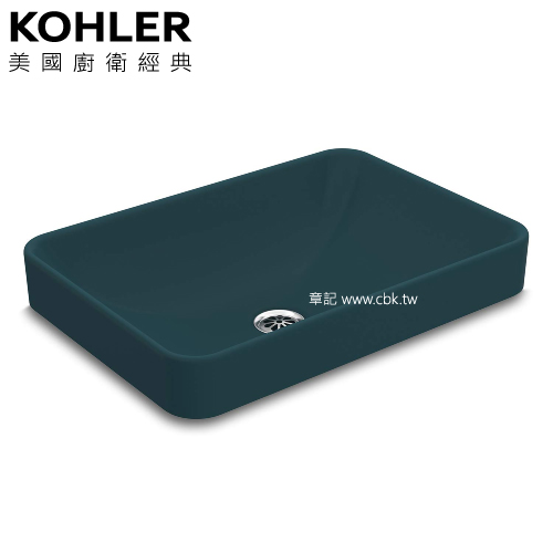 KOHLER Forefront 上嵌檯面盆-孔雀藍(57.5cm) K-5373IN-HP1  |面盆 . 浴櫃|檯面盆