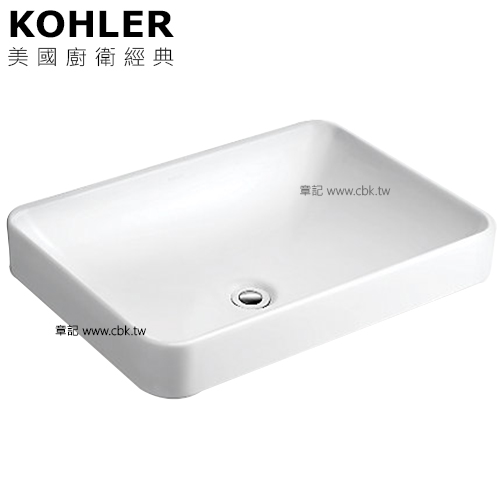 KOHLER Forefront 上嵌檯面盆(57.5cm) K-5373T-0  |面盆 . 浴櫃|檯面盆