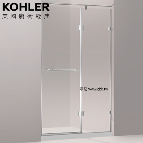 KOHLER Trilogy 無框淋浴拉門(160cm以下) K-72922TW-L-SHP  |SPA淋浴設備|淋浴拉門