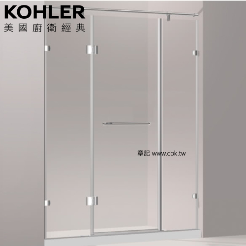 KOHLER Trilogy 無框淋浴拉門(210cm以下) K-72924TW-L-SHP  |SPA淋浴設備|淋浴拉門