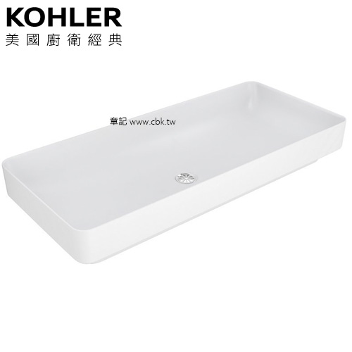 KOHLER Forefront 上嵌檯面盆(89cm) K-75375IN-0  |面盆 . 浴櫃|檯面盆