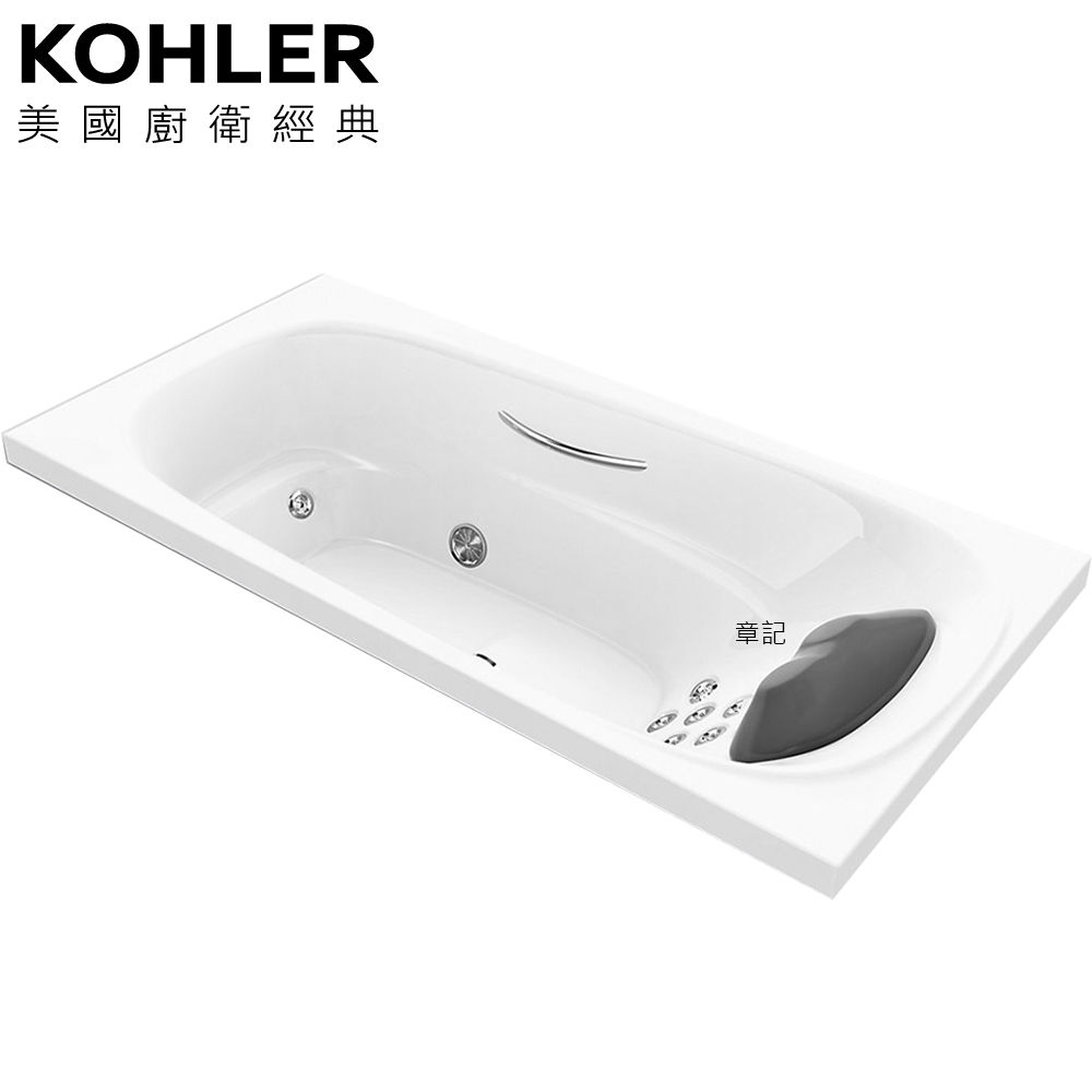 KOHLER Karess嵌入式按摩浴缸(170cm) K-76442TW-NWGR-0 