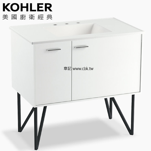 KOHLER Jute 浴櫃盆組(90cm) K-77125T-0_K-96016T-8-G81  |面盆 . 浴櫃|浴櫃
