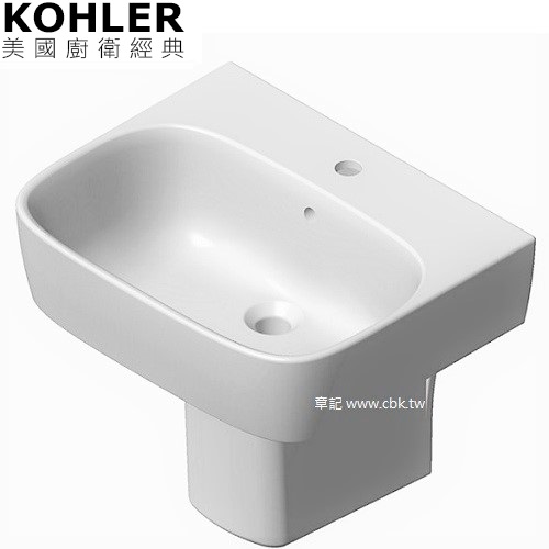 KOHLER ModernLife 瓷蓋面盆(55.1cm) K-77768K-1-0  |面盆 . 浴櫃|面盆