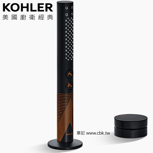 KOHLER Edge系列缸邊式分水器與花灑(黑烙金) K-77989T-8A-3GC  |浴缸|浴缸龍頭