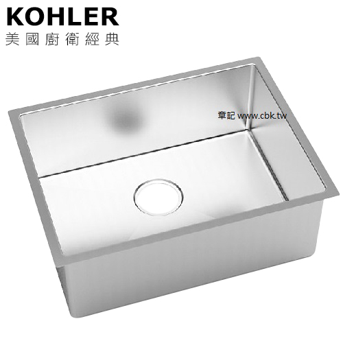 KOHLER Strive 下嵌式超厚不鏽鋼單槽(61x46.5cm) K-97830T-F-NA  |廚具及配件|水槽