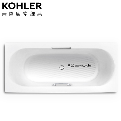 KOHLER Volute 鑄鐵浴缸(160cm) K-99212T-GR-0  |浴缸|浴缸