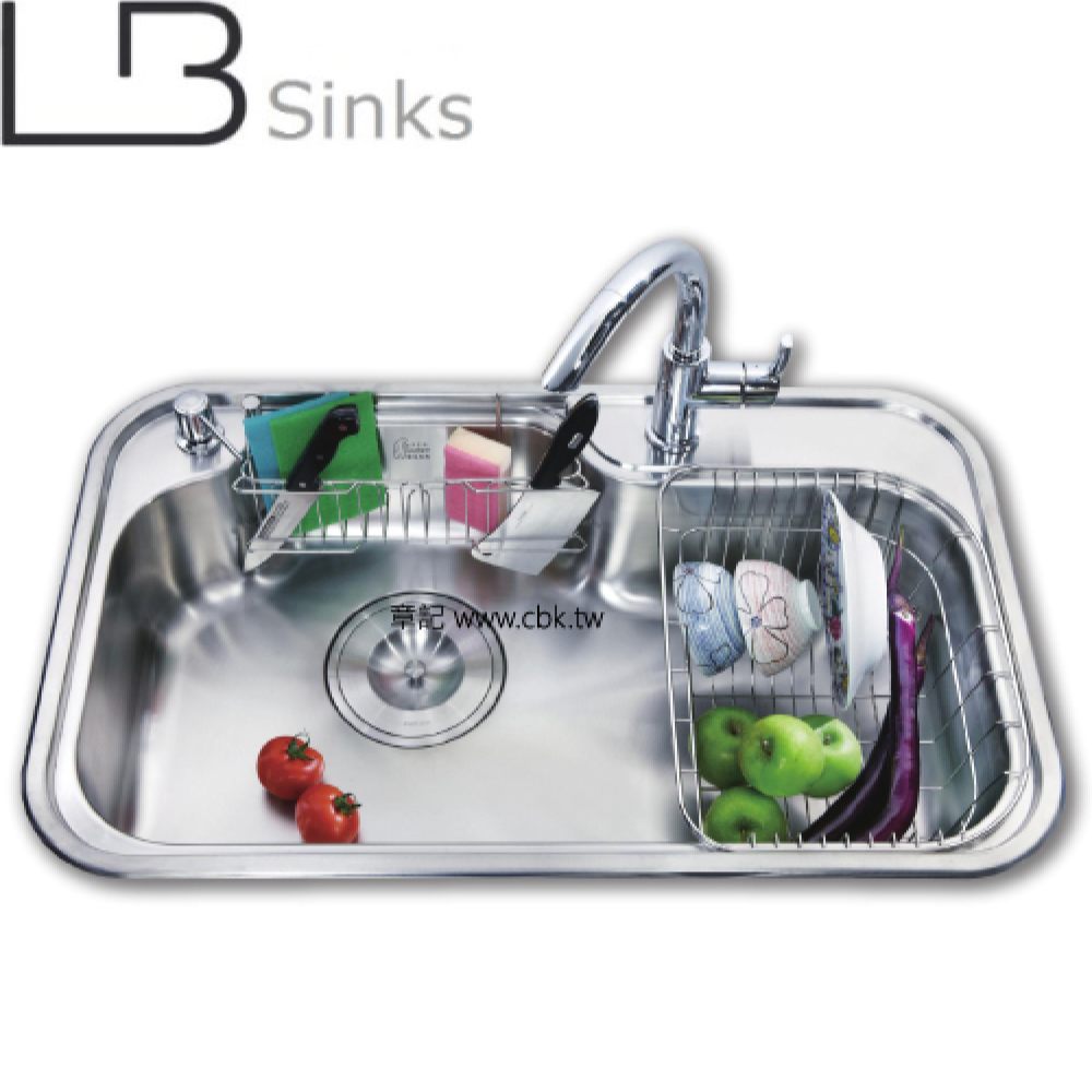 LB 不鏽鋼柔絲面水槽(86x52cm) LB172  |廚具及配件|水槽