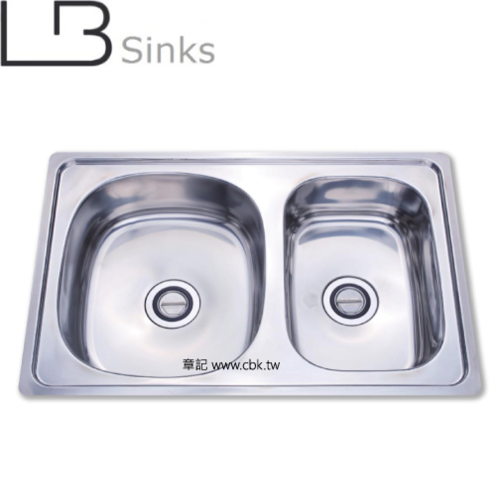 LB 不鏽鋼雙槽(76x50cm) LB201  |廚具及配件|水槽