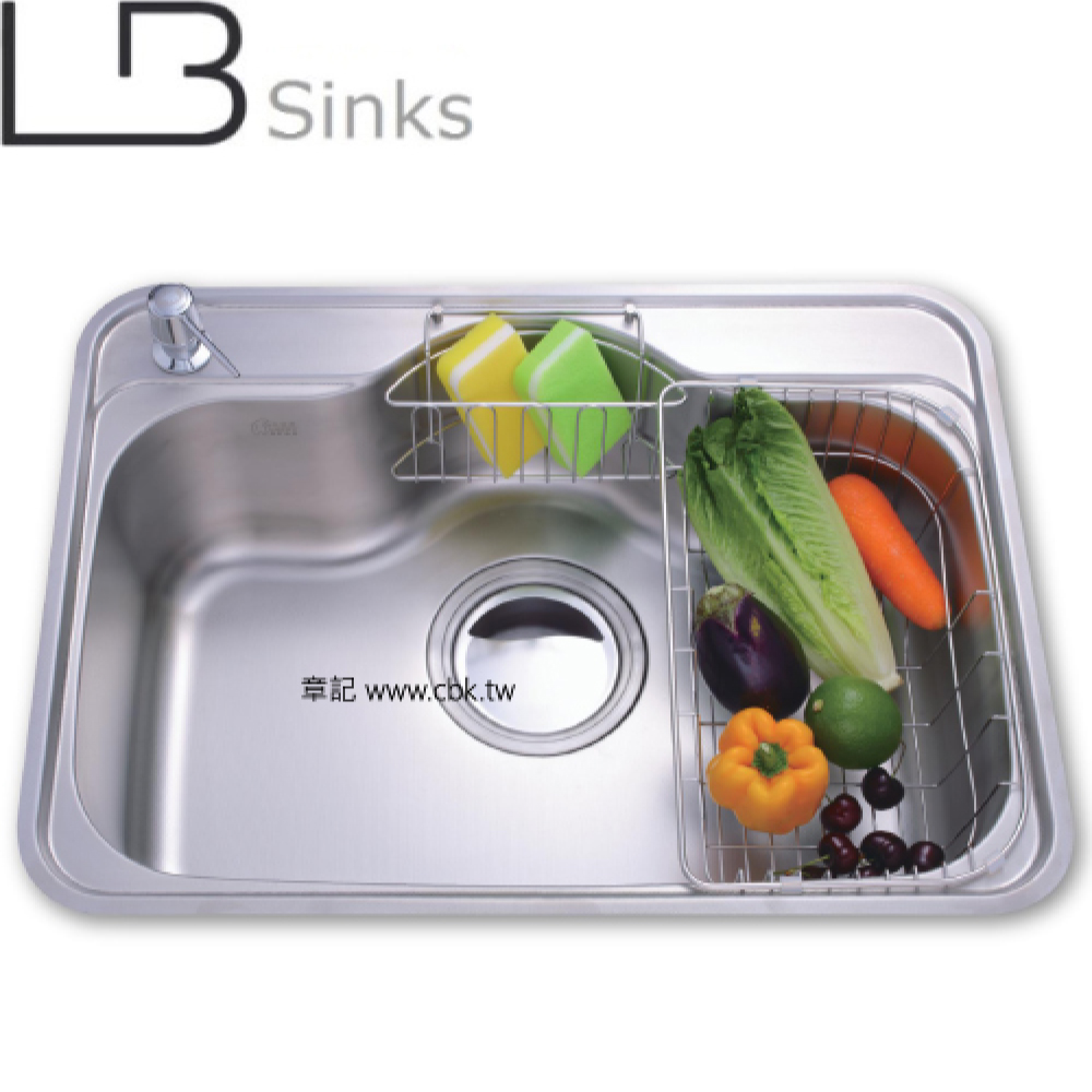 LB 不鏽鋼珍珠壓花水槽(70x51cm) LB601  |廚具及配件|水槽