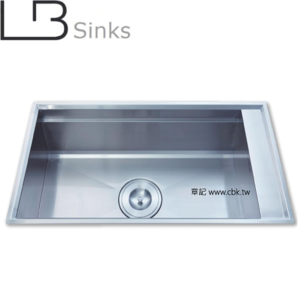 LB 歐式手工方形單槽附砧板(97.5x50.5cm) LB8198  |廚具及配件|水槽