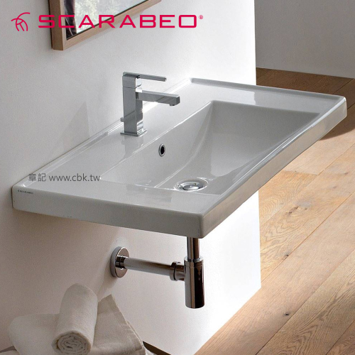 SCARABEO MI 壁掛式面盆(92cm) SB-3005-WHT  |面盆 . 浴櫃|面盆