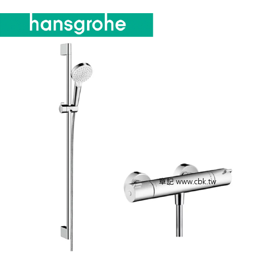hansgrohe Crometta_Ecostat 淋浴龍頭附滑桿組 27813-40  |SPA淋浴設備|沐浴龍頭