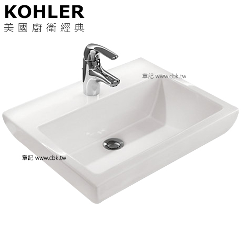 KOHLER Parliament 上嵌檯面盆(56.4cm) K-14715T-1G-0  |面盆 . 浴櫃|檯面盆