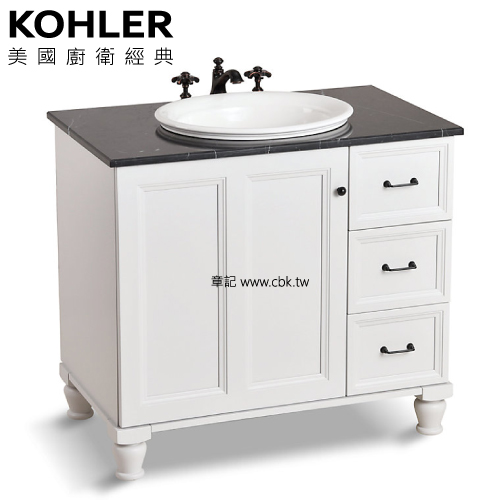 KOHLER Harken 浴櫃盆組(90cm) K-78197T-CLG_K-78197T-NK1  |面盆 . 浴櫃|浴櫃