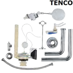 電光牌(TENCO)兩段式三角馬桶水箱配件 A-5251