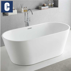 CBK 獨立浴缸(160cm) CBK-J1608058_W