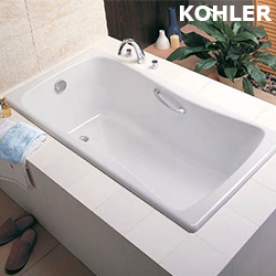 KOHLER BLISS 鑄鐵浴缸(150cm) K-17270T-GR-0_K-17275T-CP