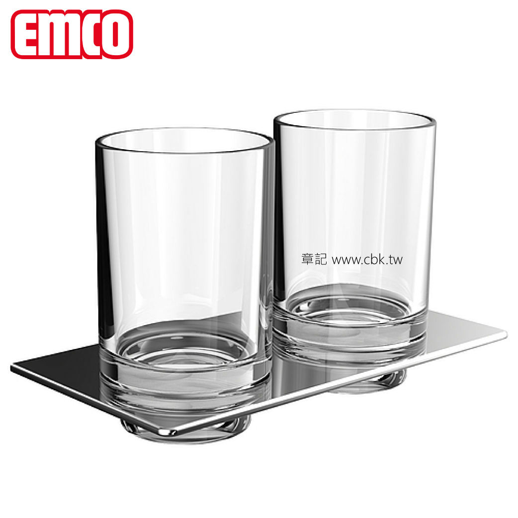 德國EMCO雙杯架(ART系列) 1625.001.00  |浴室配件|牙刷杯架