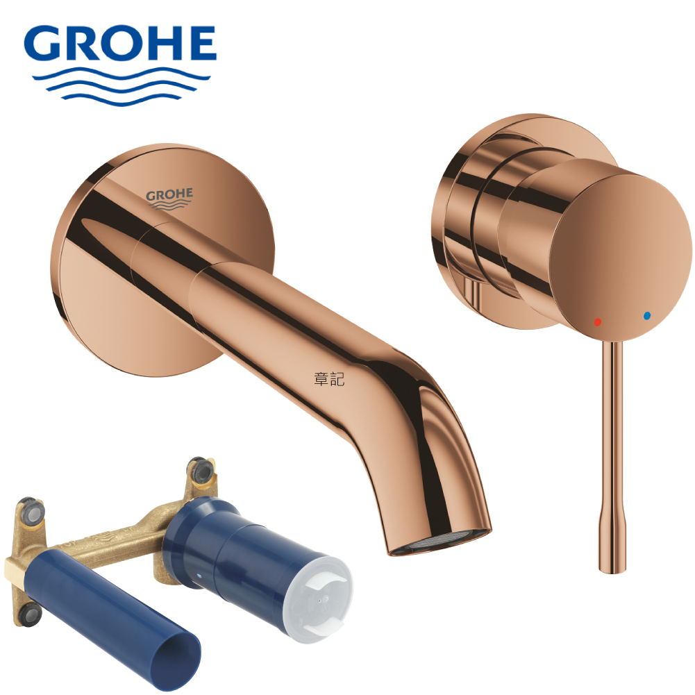 GROHE ESSENCE 臉盆龍頭(玫瑰金)(含預埋軸心) 19408DA1_23571000  |面盆 . 浴櫃|面盆龍頭